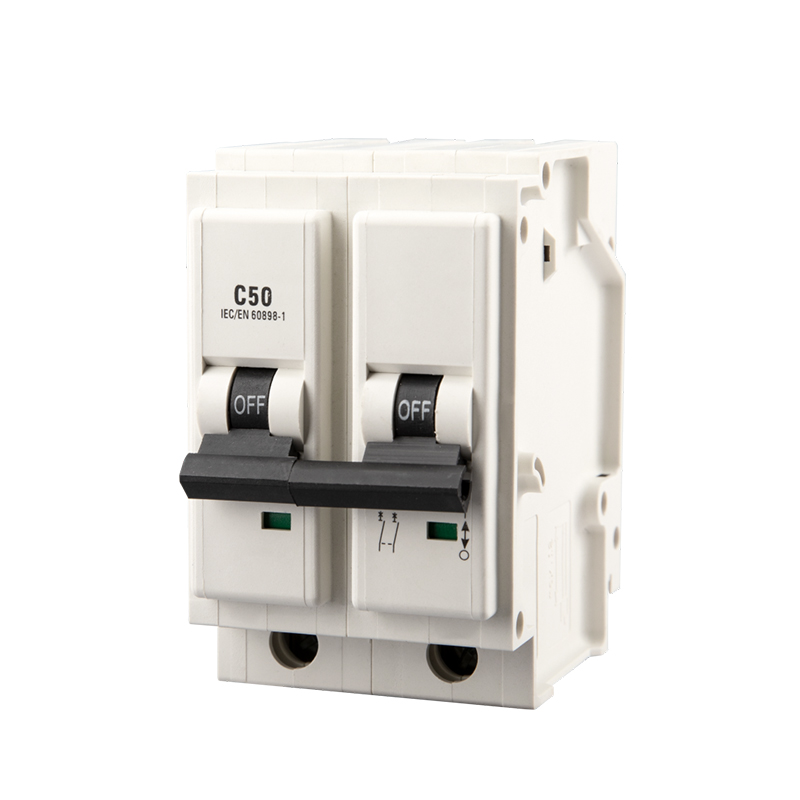 /White10Amp 2Pole AC WCP Miniature Circuit Breakers push-in MCB-wosomelec
