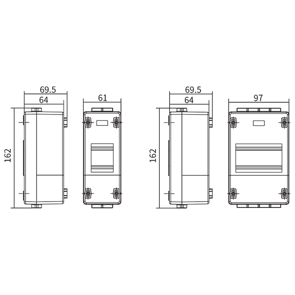 IP20 Plastic Modular Enclosure-wosomelec