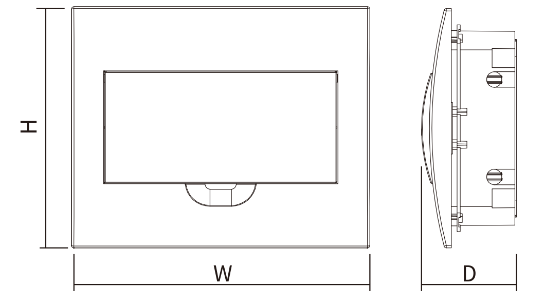 IP40 Flush Mounted Plastic Modular-wosomelec
