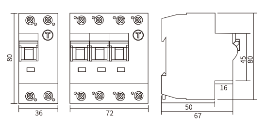 WRCM Type A/AC Electromagnetic RCBO-wosomelec